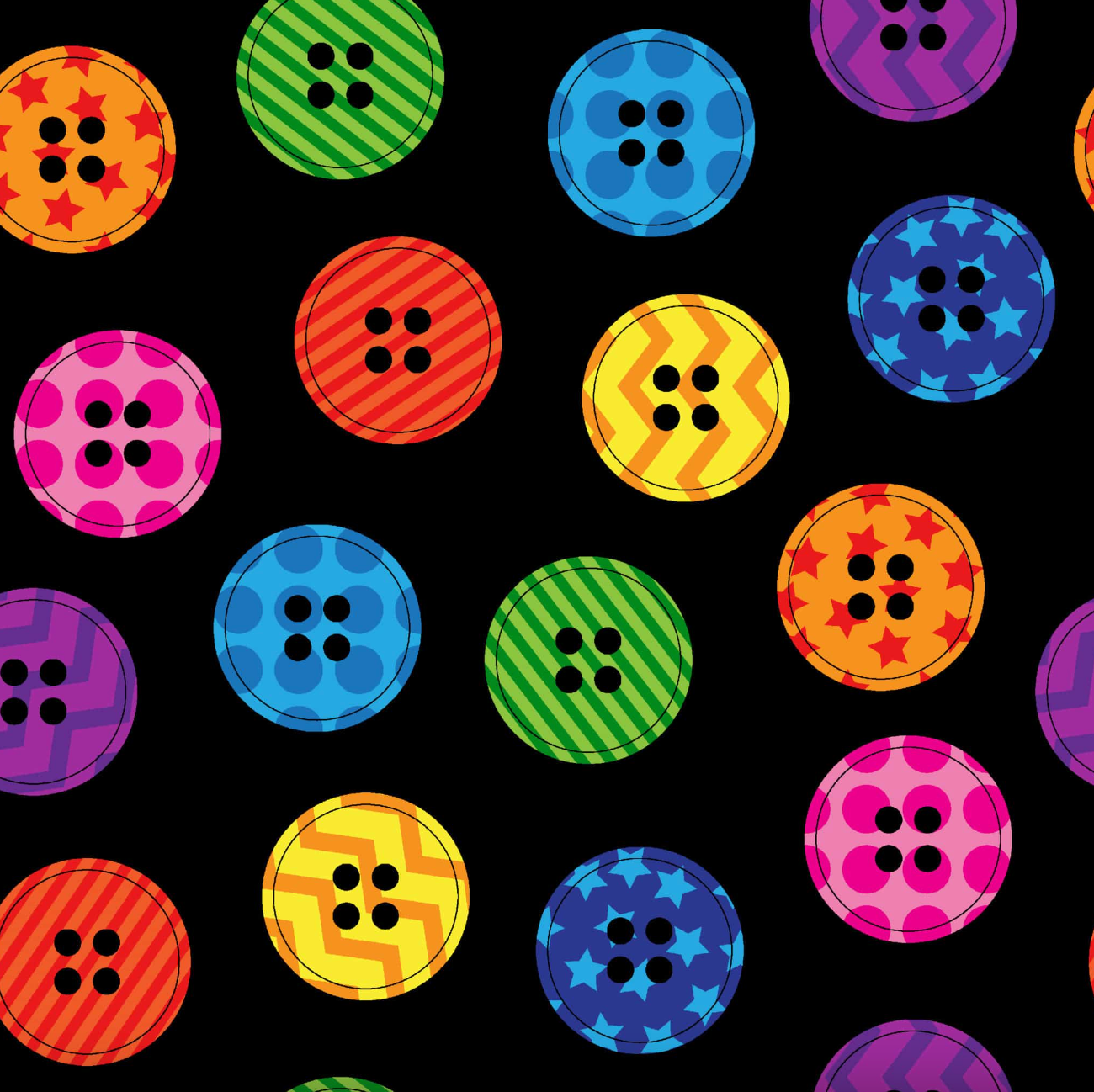 Bright Buttons Hydraulic Sewing Chair