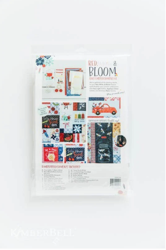 Kimberbell Red, White, and Bloom Embellishment Bundle