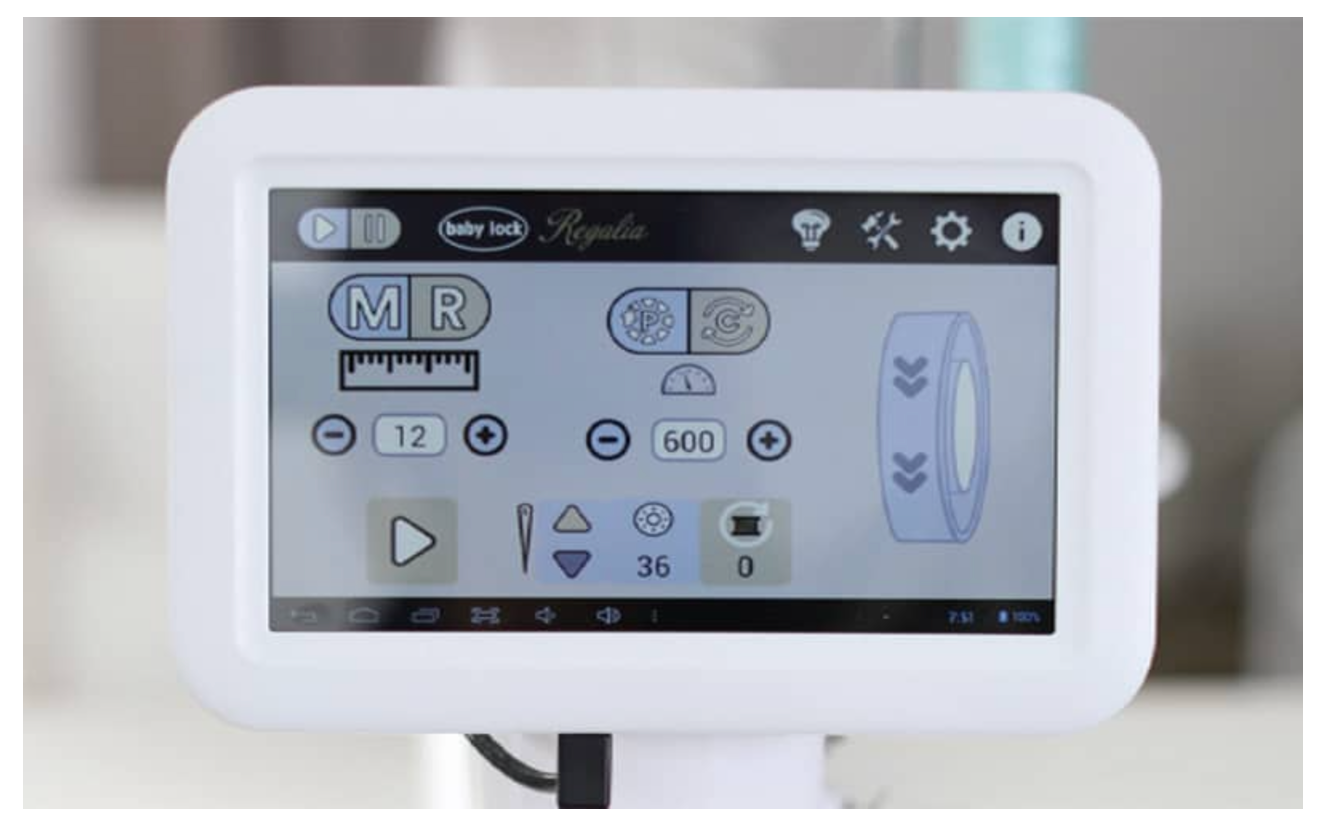 Baby Lock Regalia ST Quilting Machine with Lift Table