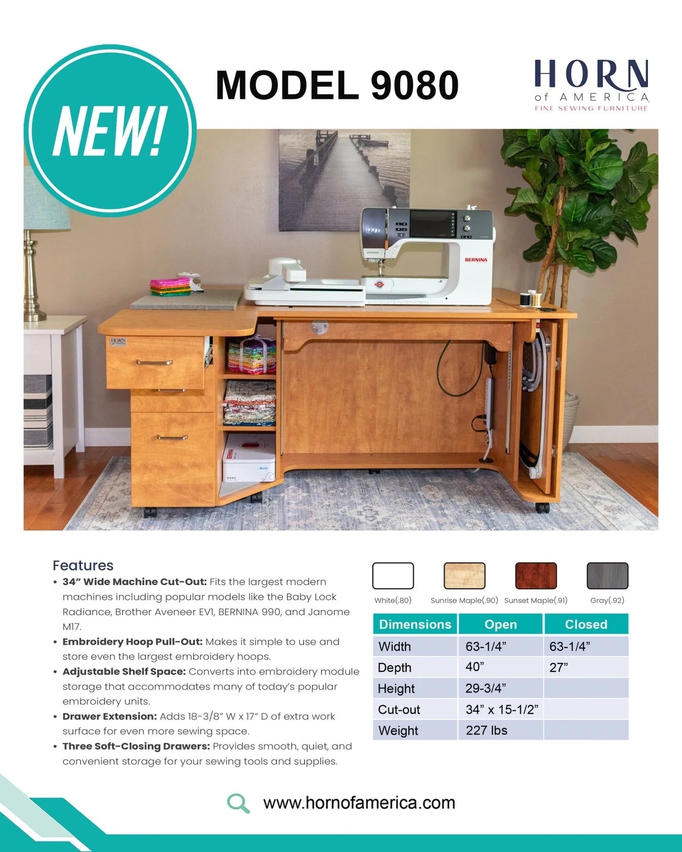 Horn 9080 Sewing Cabinet