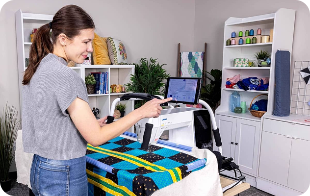 Works with all Domestic Machines that fit on the Cutie Breeze Frame
