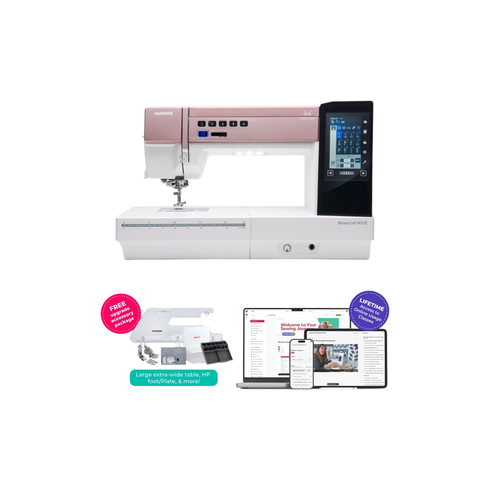 Janome Horizon Memory Craft 9410QC Sewing and Quilting Machine