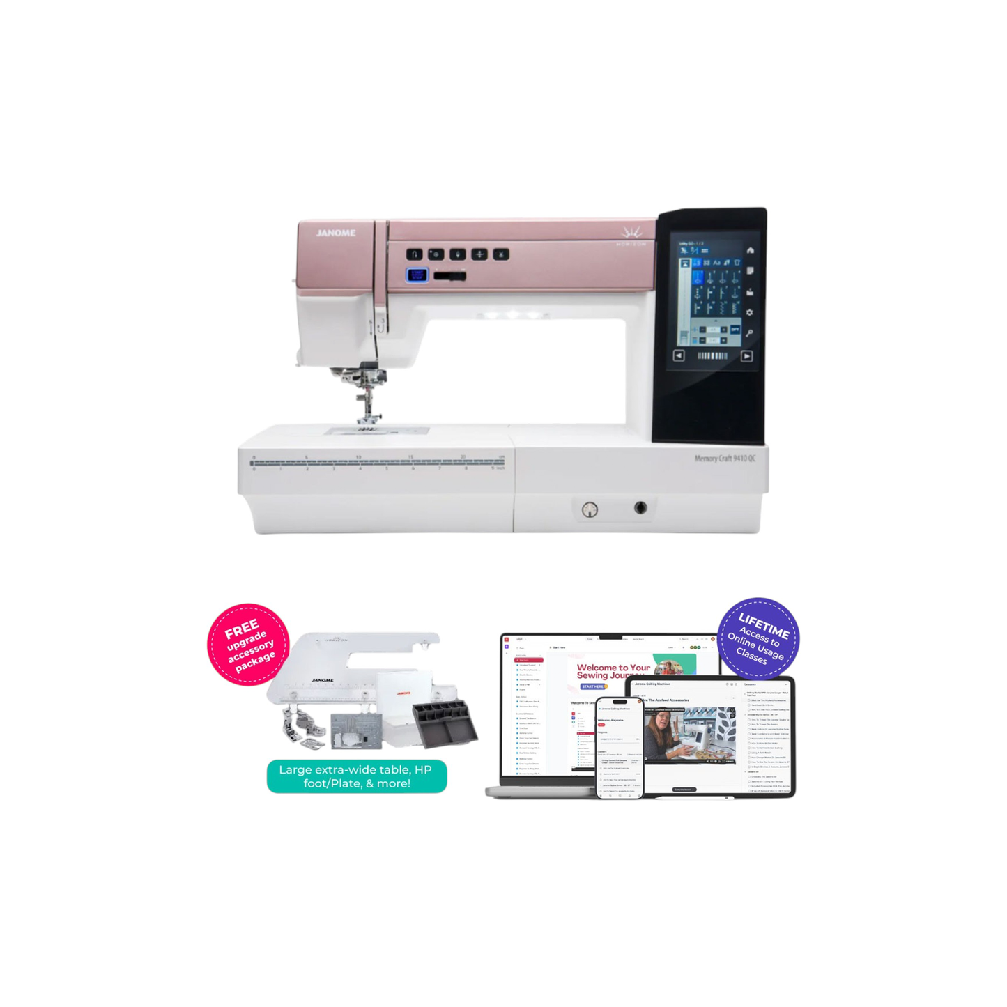 Janome Horizon Memory Craft 9410QC Sewing and Quilting Machine