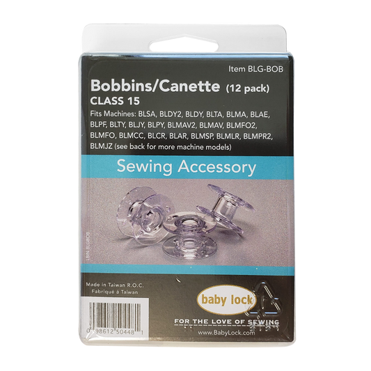 Baby Lock - Class 15 Bobbins – 12 pack