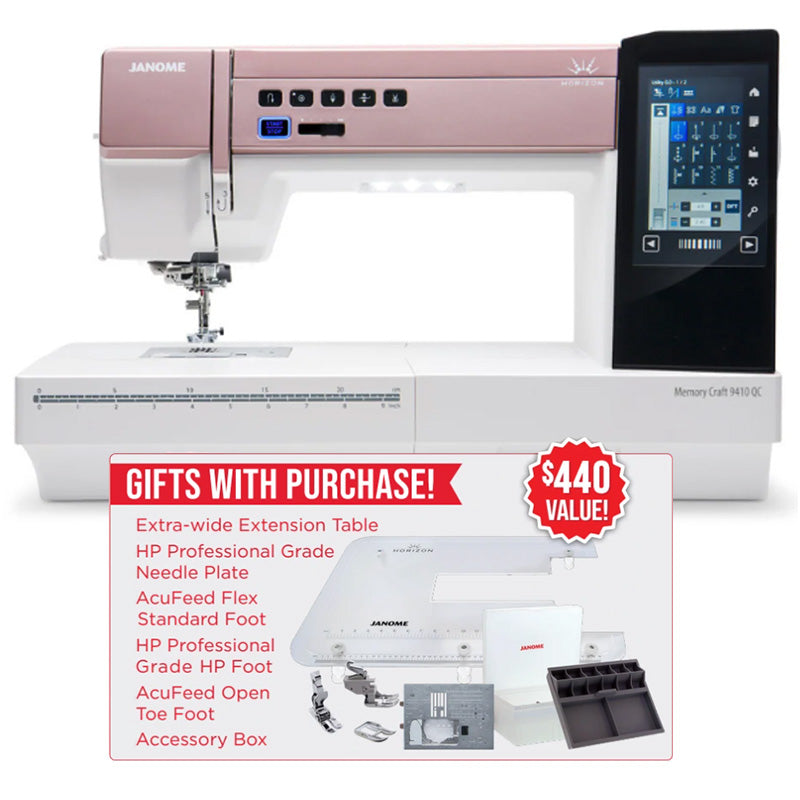 Janome Horizon Memory Craft 9410QC Sewing and Quilting Machine