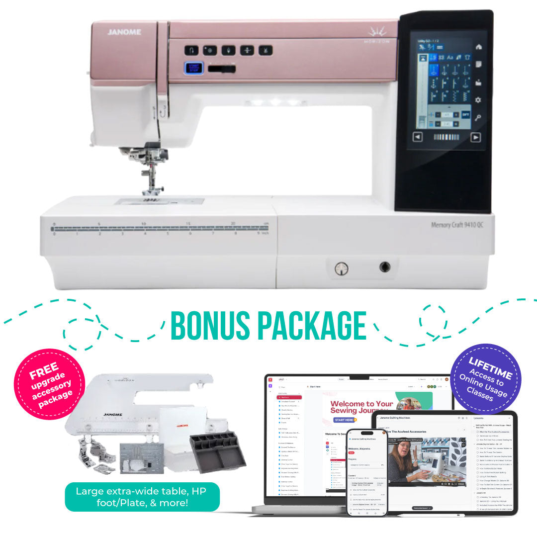 Janome Horizon Memory Craft 9410QC Sewing and Quilting Machine