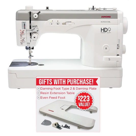 Janome HD9 Professional Sewing & Quilting Machine w/ FREE Holiday Bonus Bundle