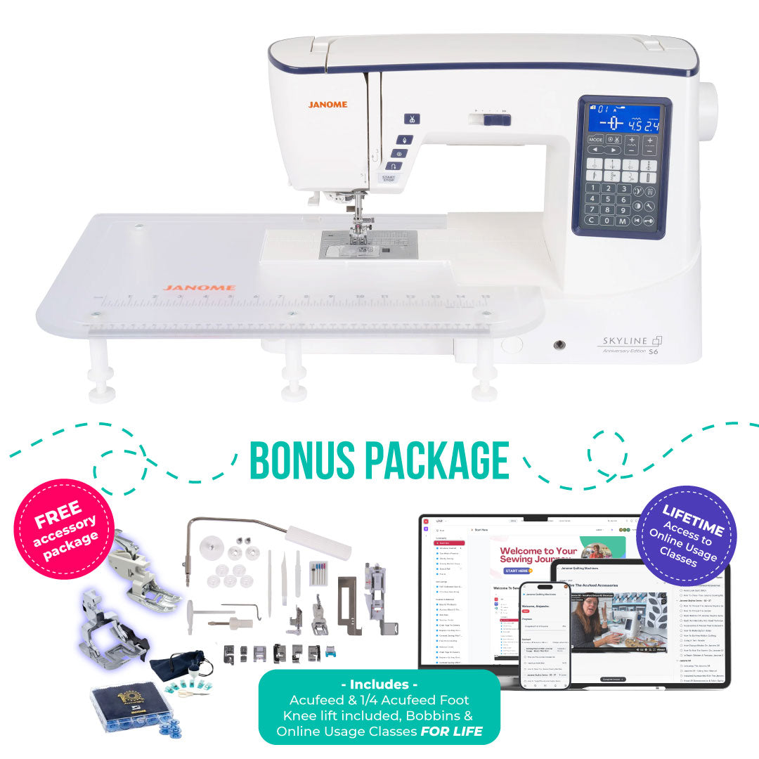 Janome Skyline S6 Sewing Machine Anniversary Edition