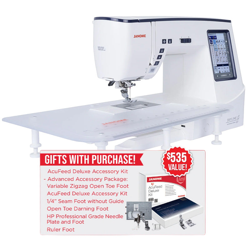 Janome Skyline S7 Sewing & Quilting Machine Anniversary Edition