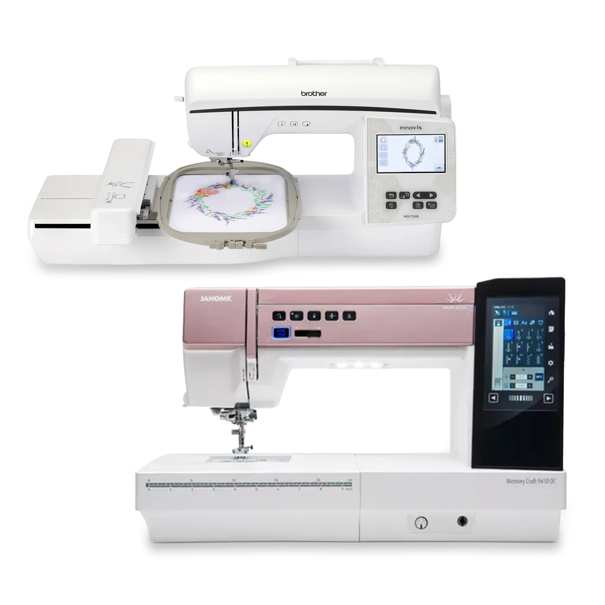 Janome M6 & Brother 1700e