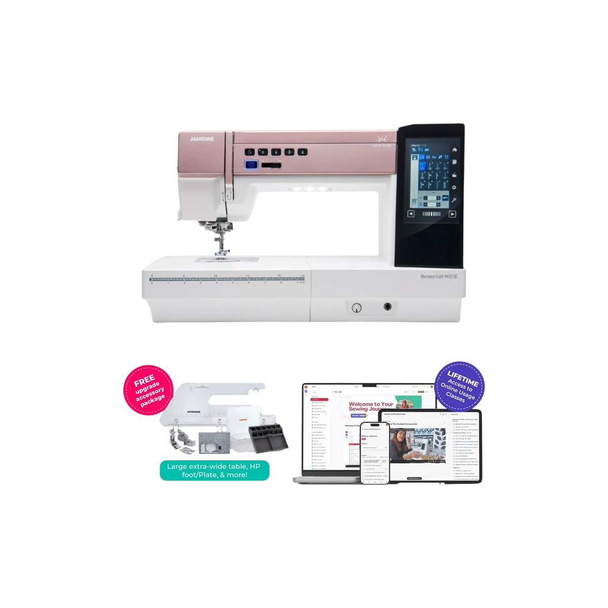 Janome Horizon Memory Craft 9410QC Sewing and Quilting Machine