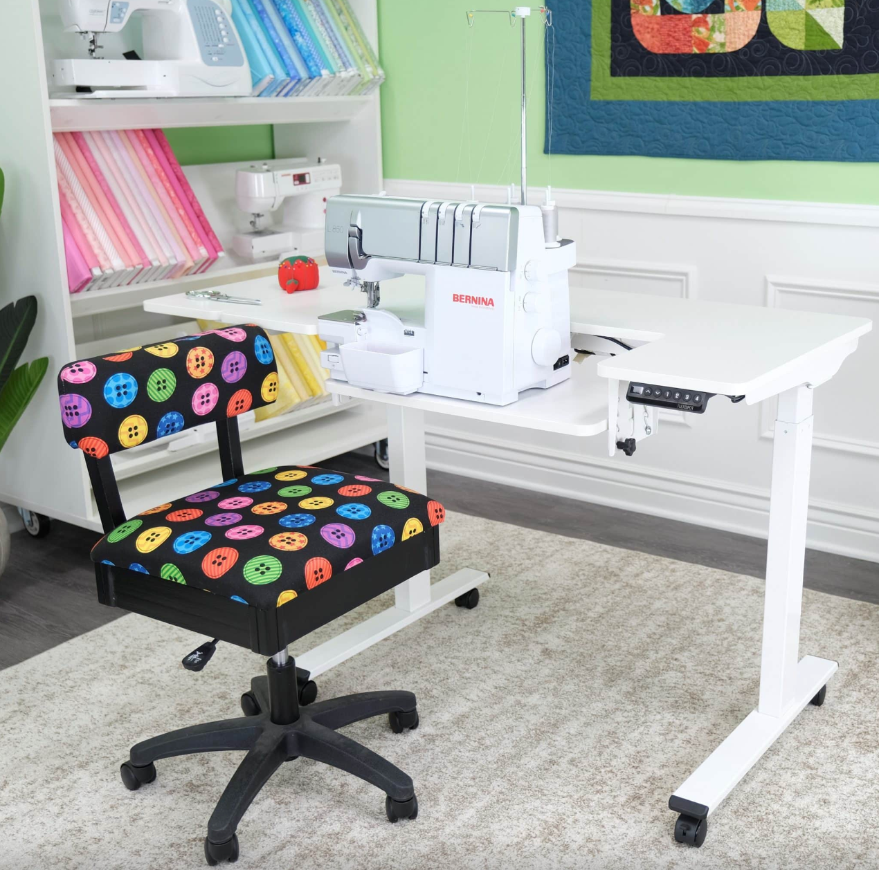 Eleanor Electric Height Adjustable Multi-function Sewing and Cutting Table