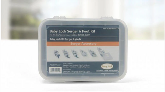 Baby Lock 6 Pc Serger Foot Kit for BL460