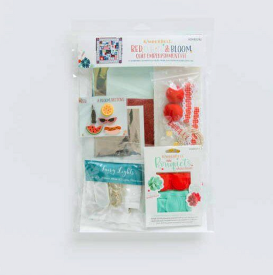 Kimberbell Red, White, and Bloom Embellishment Bundle