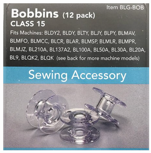 Baby Lock Class-15 Bobbins BLG-BOB, 12-Pack