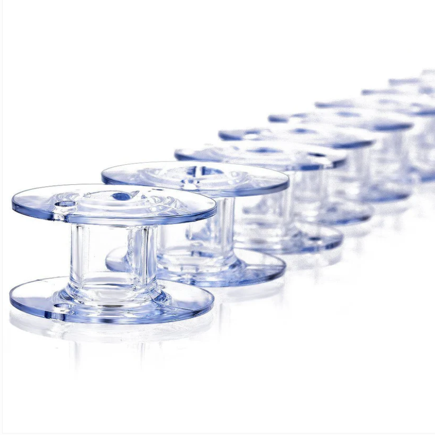 Brother Bobbins SA156 Clear Plastic, 10-pack, Class 15, 11.5 size