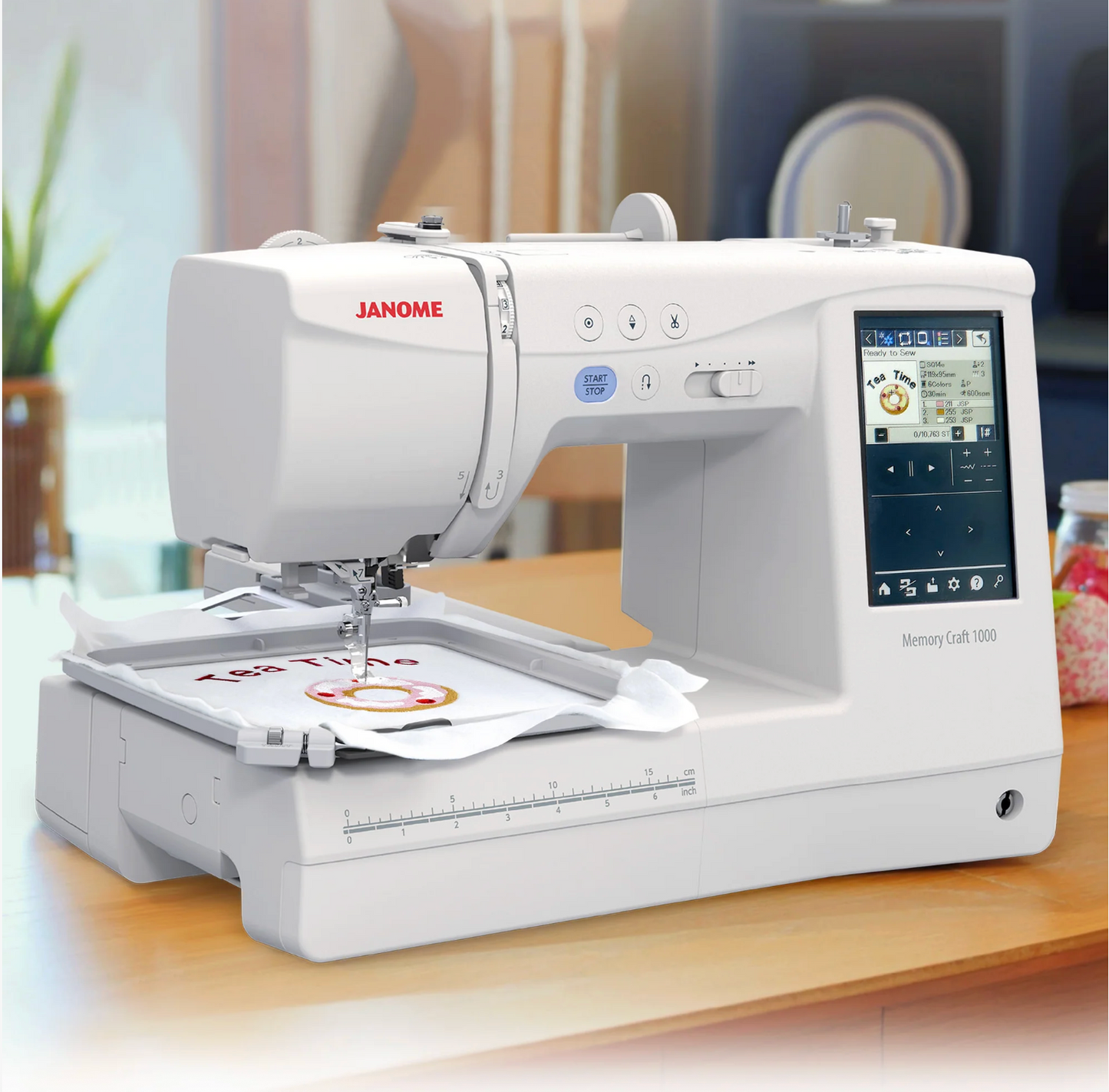 Janome Memory Craft 1000 Sewing & Embroidery Machine w/ FREE Holiday Bonus Bundle Details
