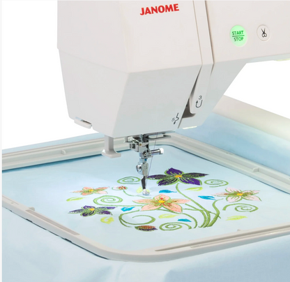 Janome Memory Craft 500E Limited Edition Embroidery Machine with FREE Bundle