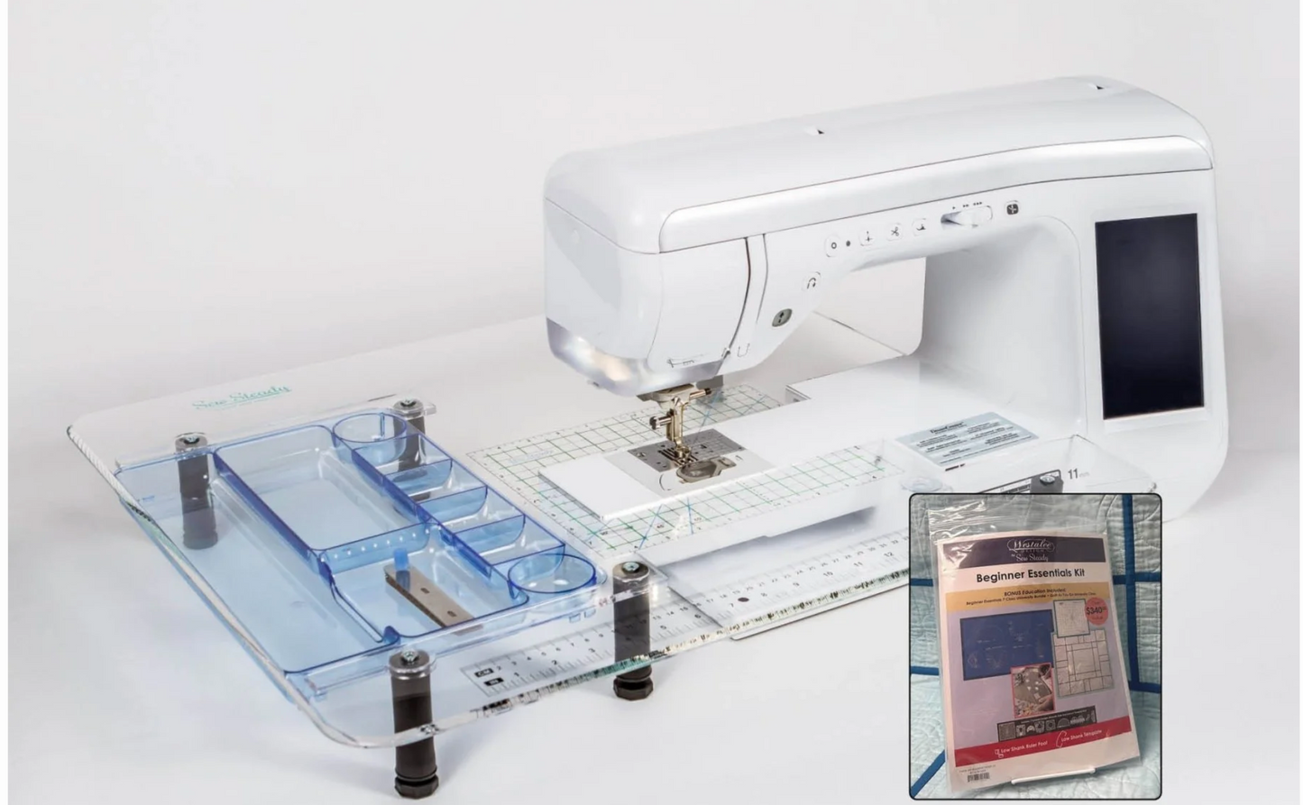 Dream World Sew Steady Wish To Quilt 25 1/2" x 22 1/2" Custom Acrylic Extension Table Package