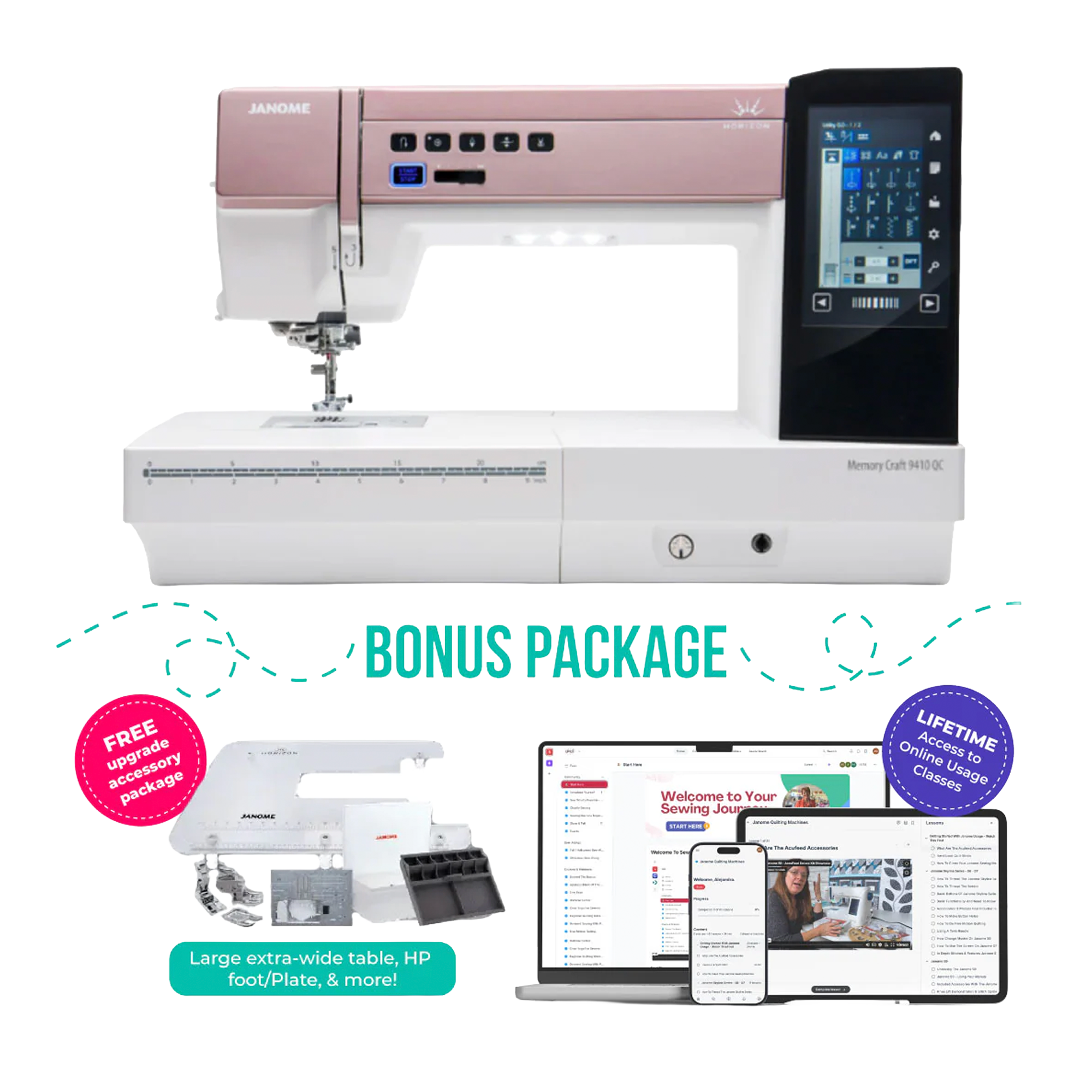 Janome Horizon Memory Craft 9410QC Sewing and Quilting Machine