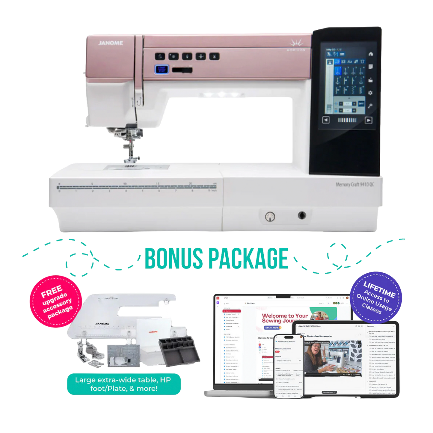 Janome Horizon Memory Craft 9410QC Sewing and Quilting Machine