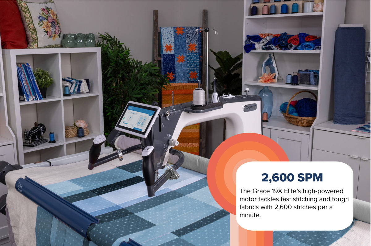 Grace Q'nique 19 X Elite - 19" Longarm Quilting Machine