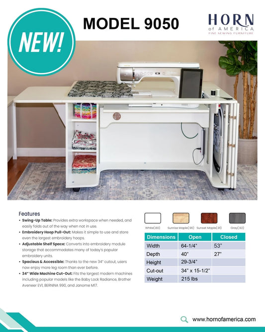 Horn Model 9050 Sewing Cabinet