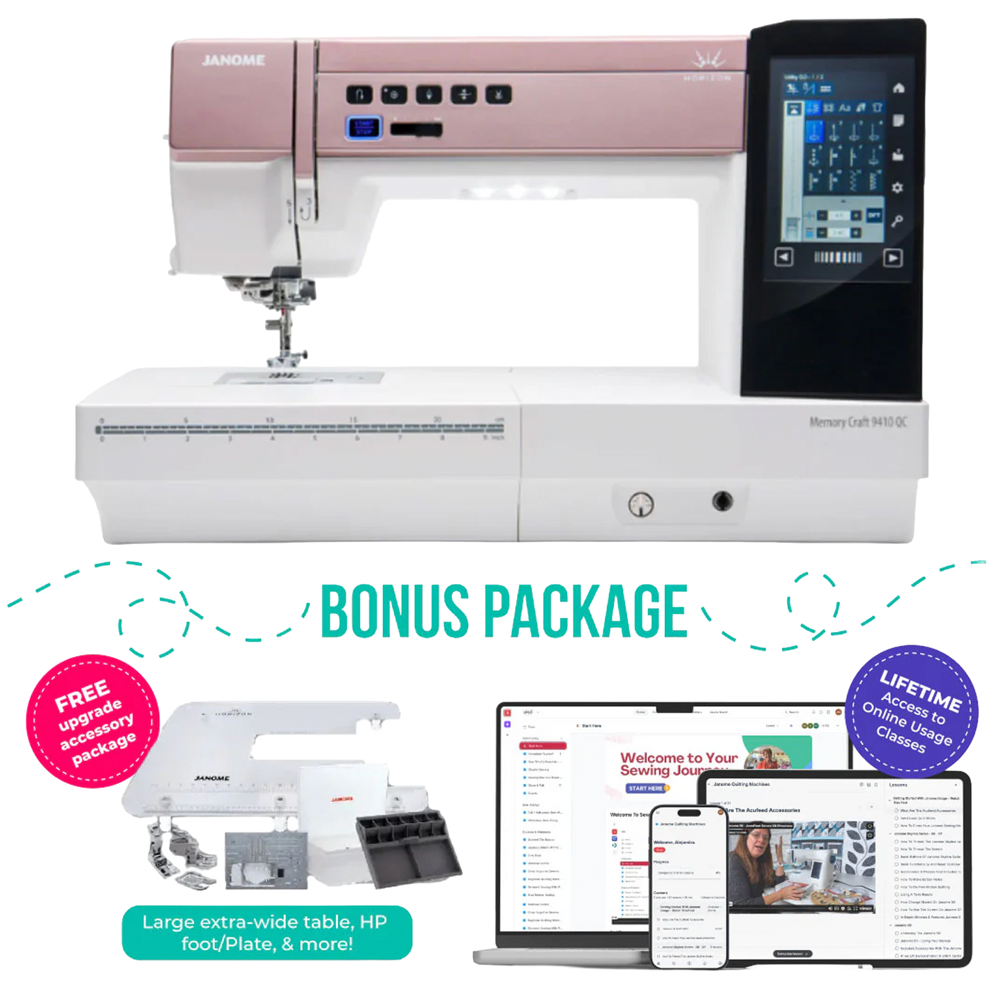 Janome Horizon Memory Craft 9410QC Sewing and Quilting Machine